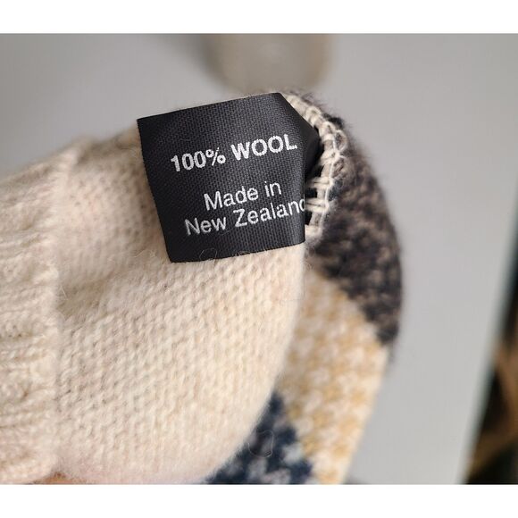 Woolcraft 100% Wool XL Button Grandpa Cabin Sweater Vest Retro Rustic Scandi - Picture 7 of 10